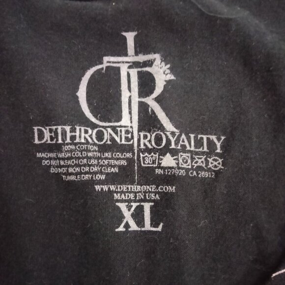 Vtg Y2K Dethrone Royalty Cain Velasquez MMA Wrestling Graphic T Shirt XL - Picture 6 of 6